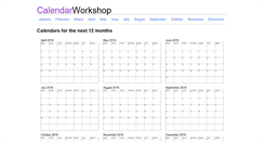 Desktop Screenshot of calendarworkshop.com
